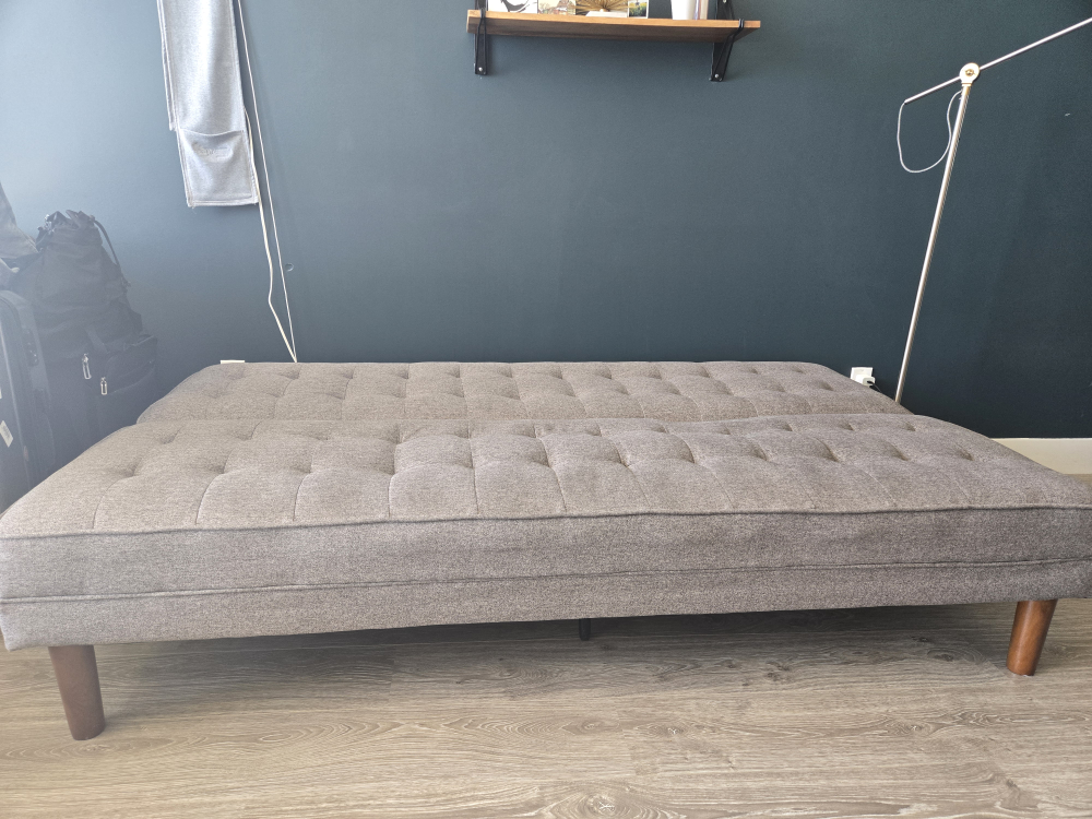 Grey Futon Sofa Bed - photo 4