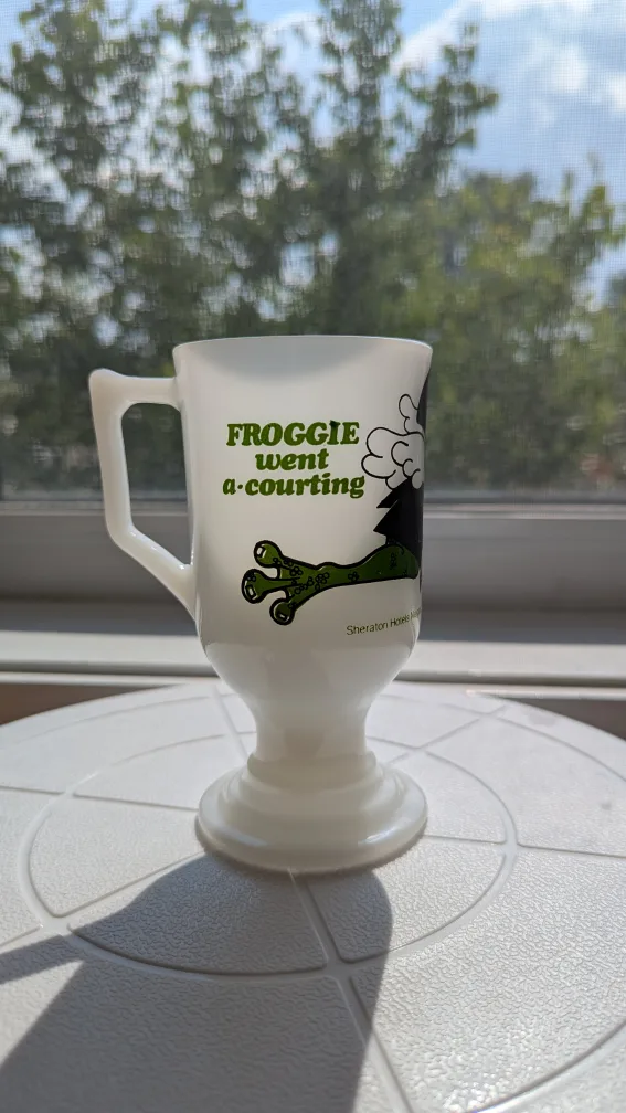 Vintage Froggie Niagara Falls Milk Glass Mug 🇨🇦 image indicator(3)