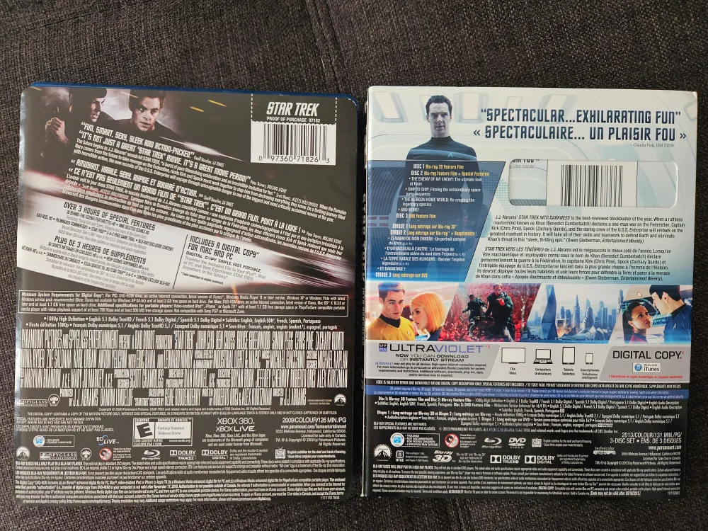 Star Trek Blu-Ray Movies - 6 discs image indicator(2)