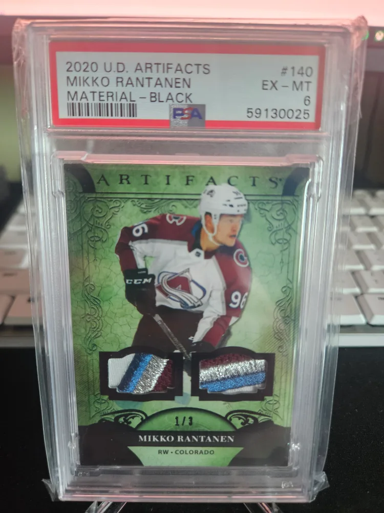 2020 U.D. Artifacts Mikko Rantanen Material - Black thumbnail