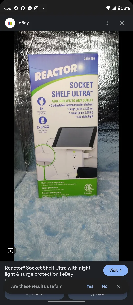 Reactor Socket Shelf Ultra with Night Light thumbnail