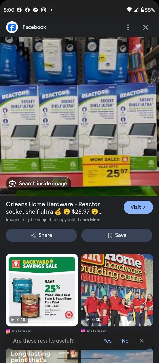 Reactor Socket Shelf Ultra with Night Light image indicator(2)