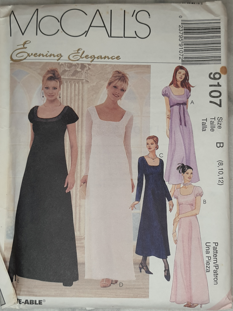 McCall's 9107 Evening Elegance Sewing Pattern - Size B