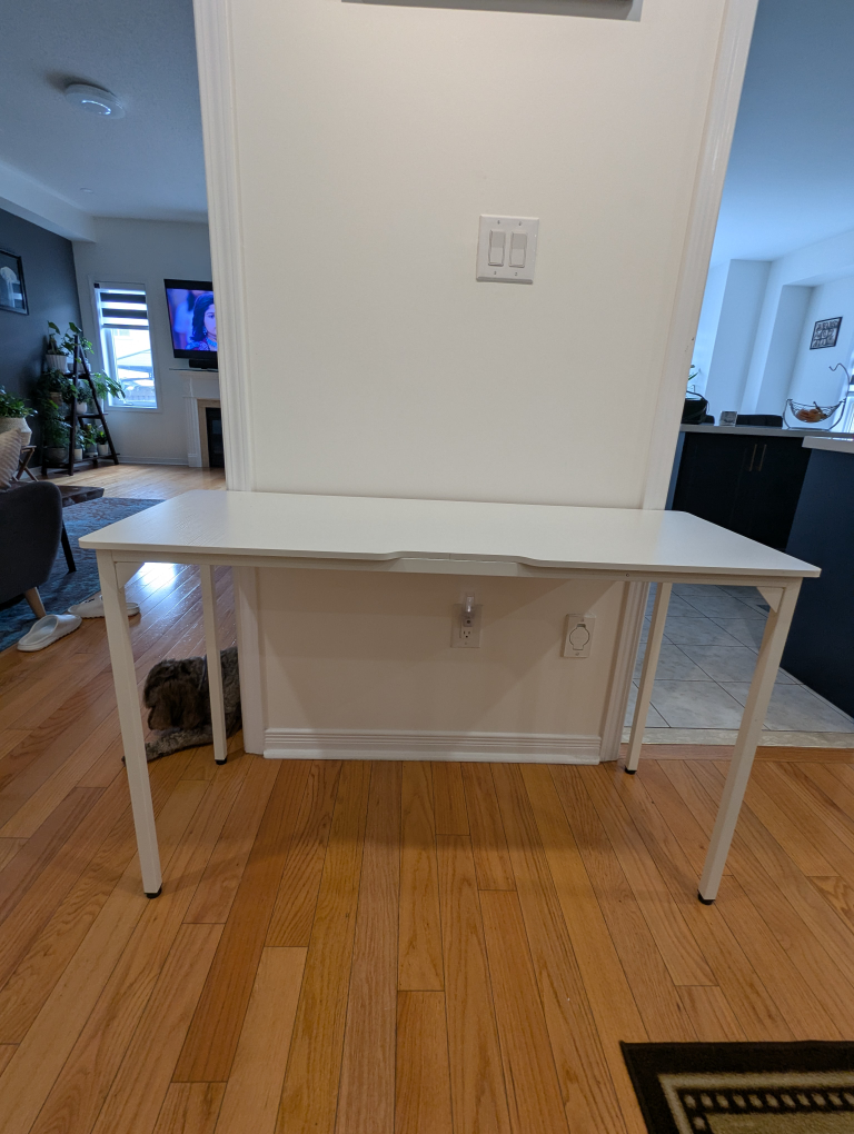 White Computer Table – Sleek & Spacious - photo 3