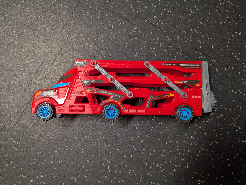 Red Car Transporter Truck