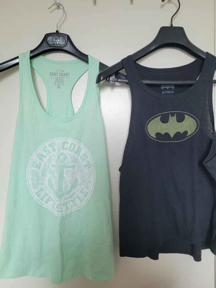 East Coast & Batman Tank Tops - Size XL thumbnail
