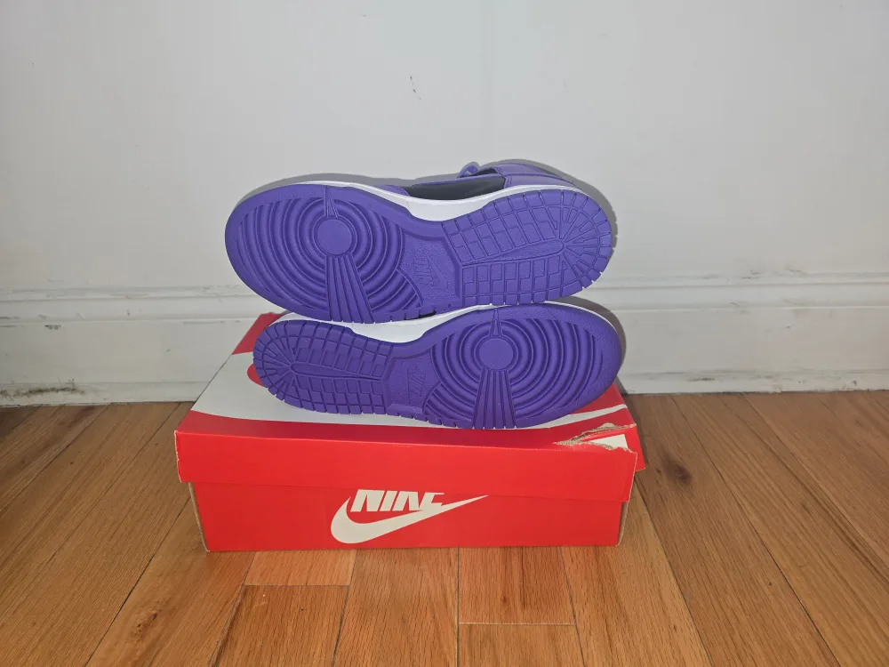 Nike Dunk High Black Purple Shoes with Box image indicator(3)