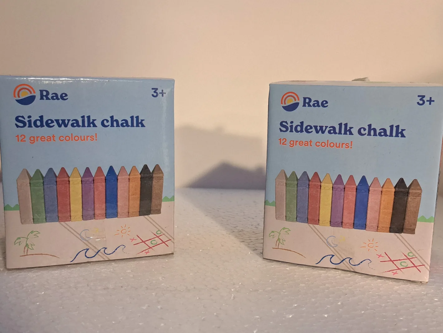 2 boxes unused sidewalk chalk image indicator(2)