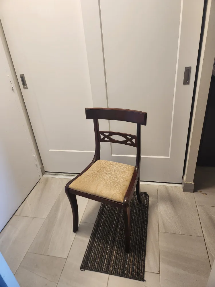 Wooden Chair with Padded Seat thumbnail