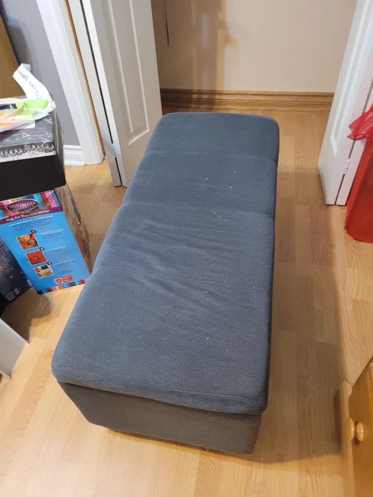 Storage Ottoman Bench - Grey thumbnail