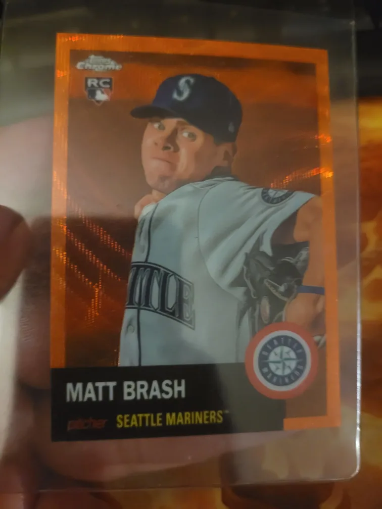 Matt Brash Topps Platinum Baseball Card #9/25 Orange thumbnail
