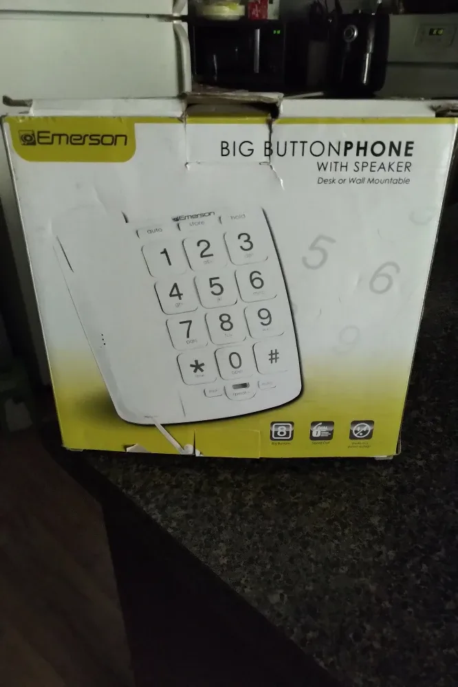 Emerson Big Button Phone with Speaker - New in Box thumbnail