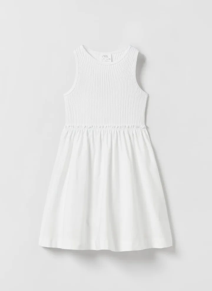 Zara Kids White Dress thumbnail
