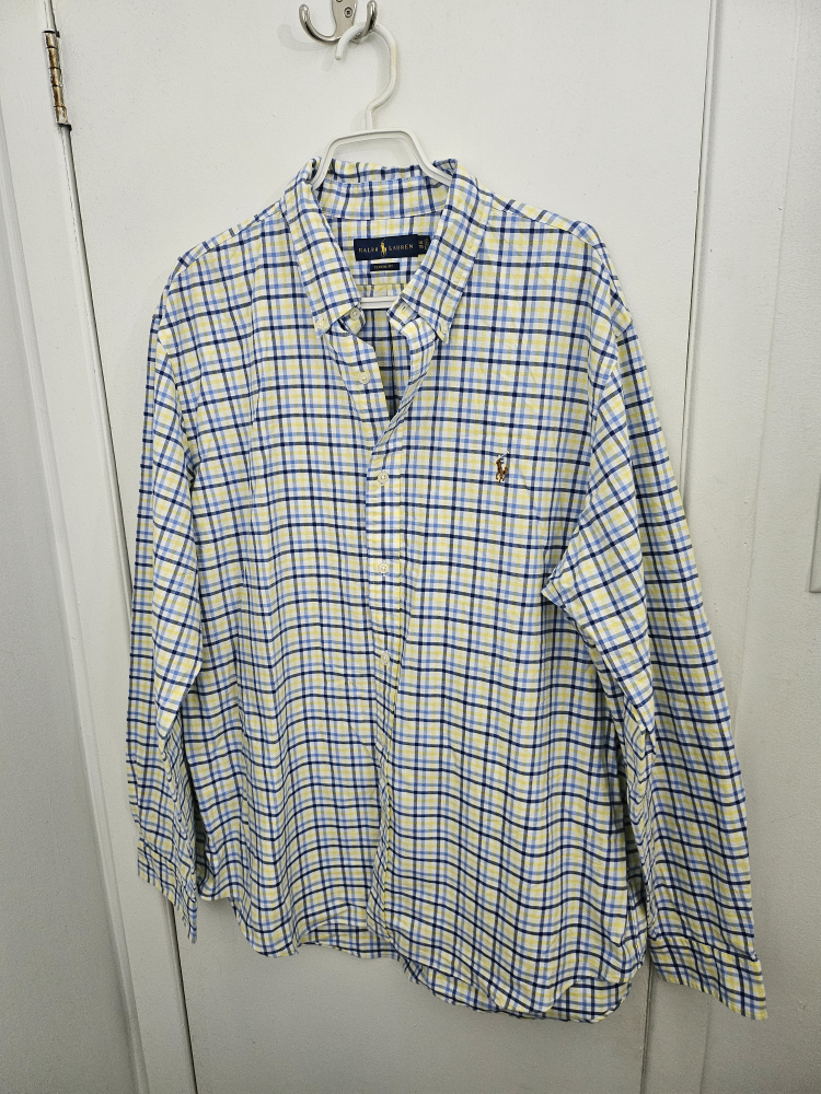 Chemise Ralph Lauren à carreaux, taille XXL
