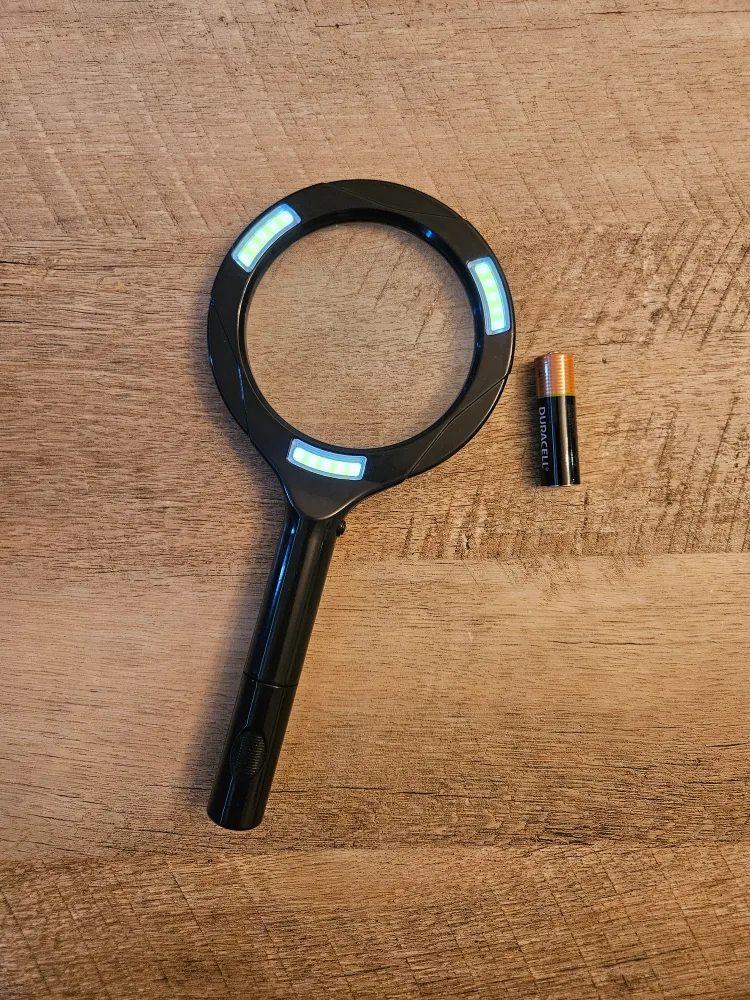 Magnifying glass with light thumbnail