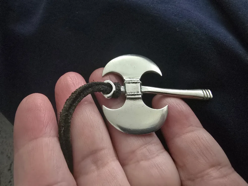 Sterling Axe Pendant Necklace thumbnail