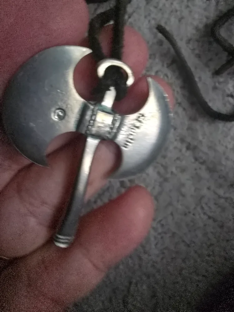 Sterling Axe Pendant Necklace image indicator(2)