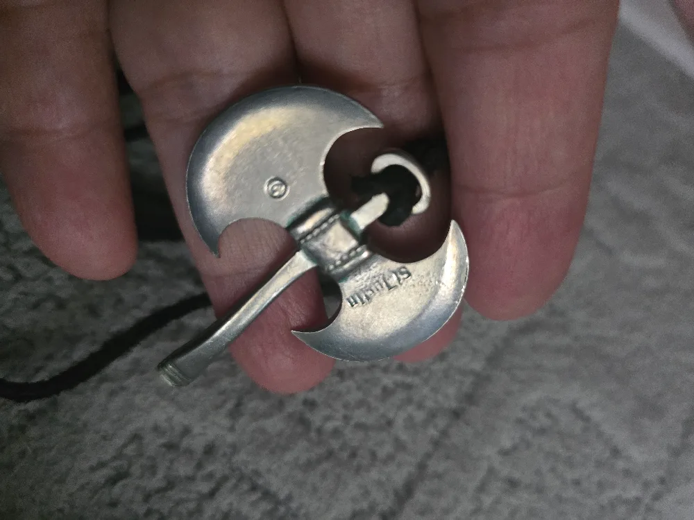 Sterling Axe Pendant Necklace image indicator(4)