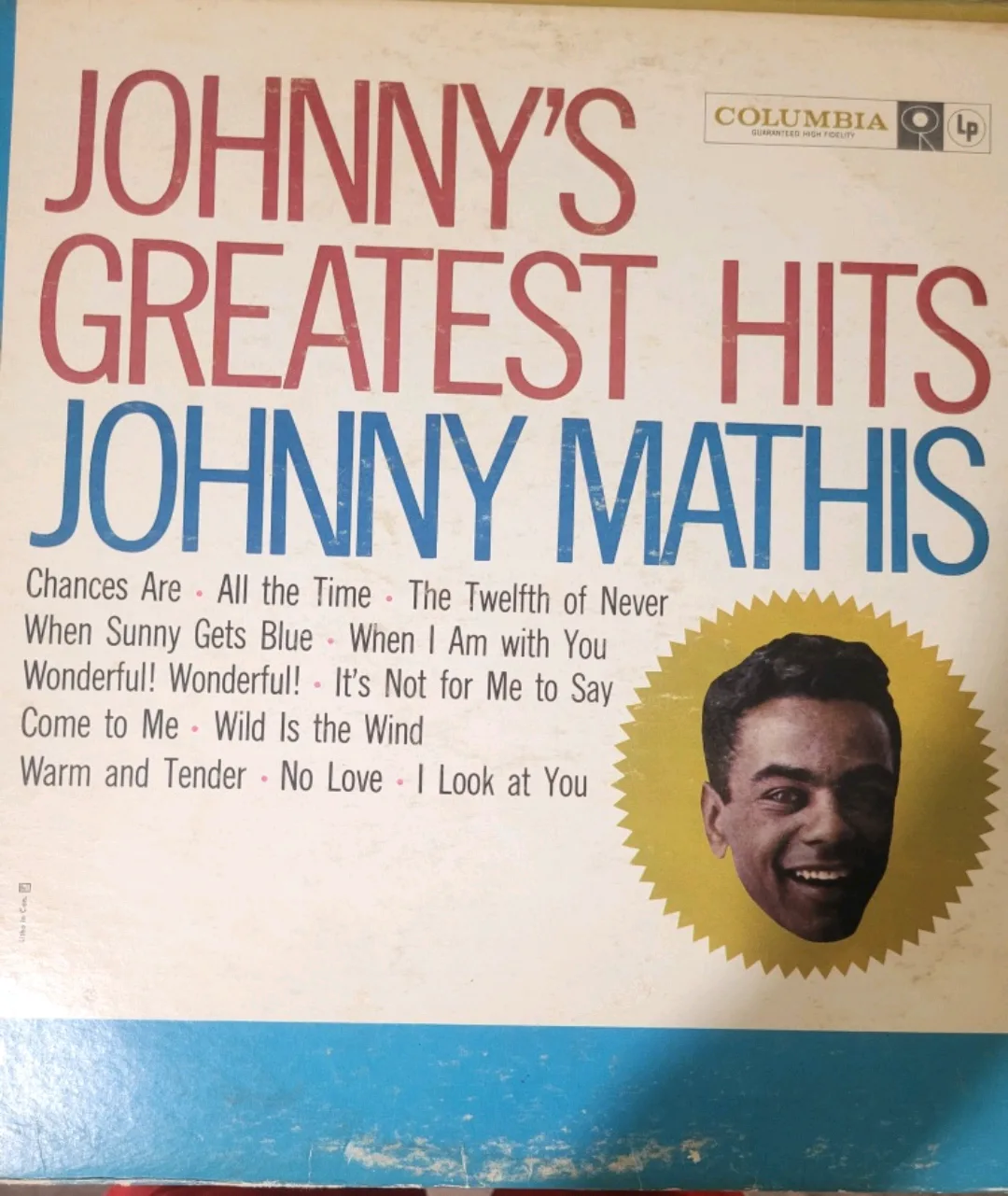 Johnny Mathis - Johnny's Greatest Hits Vinyl Record 🇨🇦 thumbnail