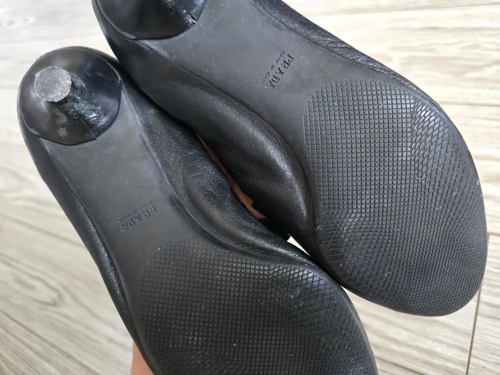 Prada Black Leather Mary Jane shoes image indicator(9)