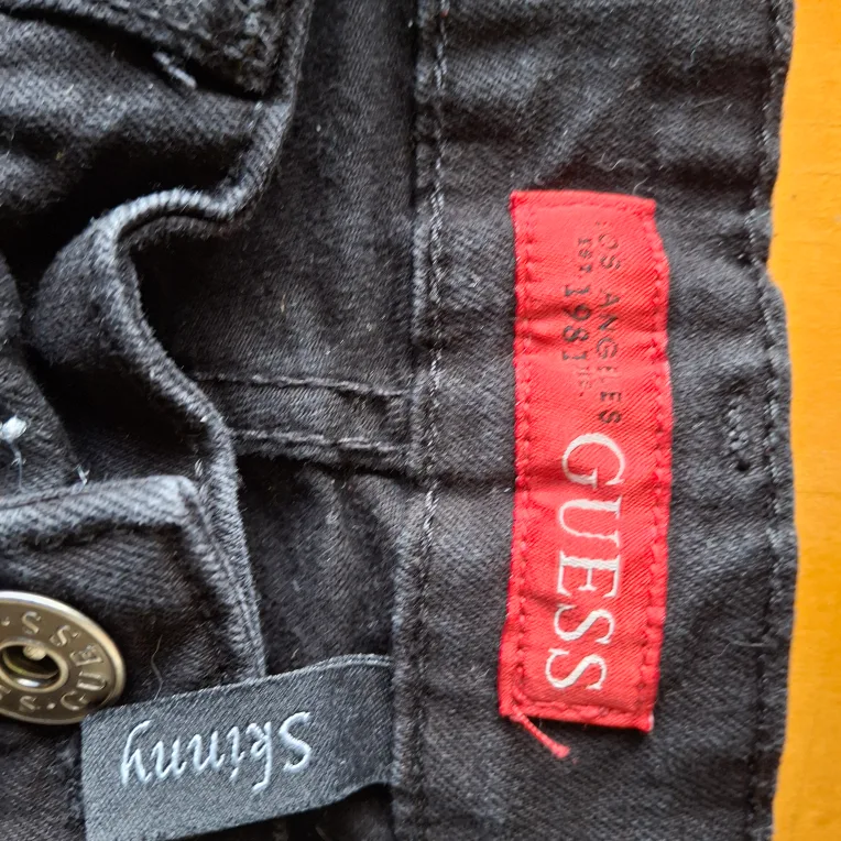 mens Guess Black Skinny Jeans image indicator(2)