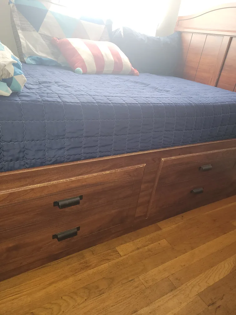 Wooden Bed Frame with Drawers image indicator(2)