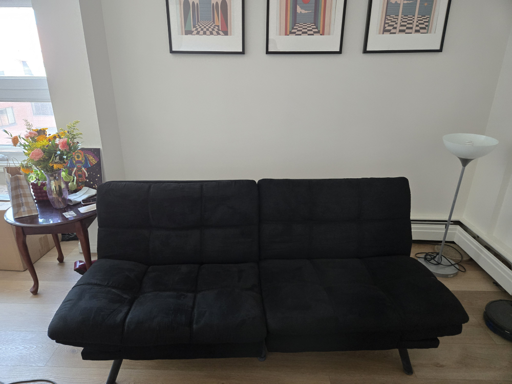 Black Futon Sofa Bed - photo 2
