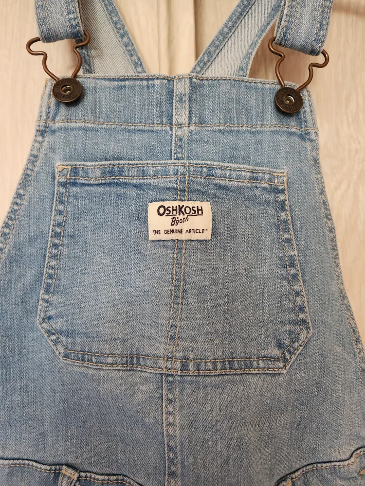 Oshkosh Kid Girl Denim Romper  - Size 7/7A image indicator(3)