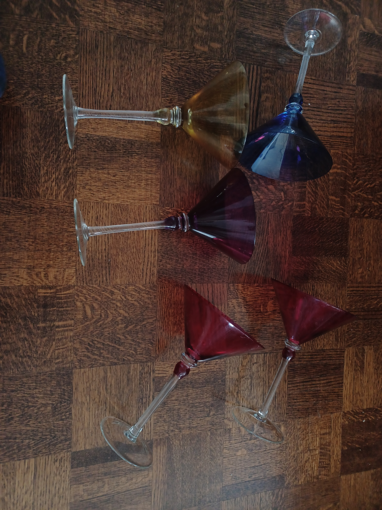 Set of 5 Martini Glasses - Multi-Colour - photo 3