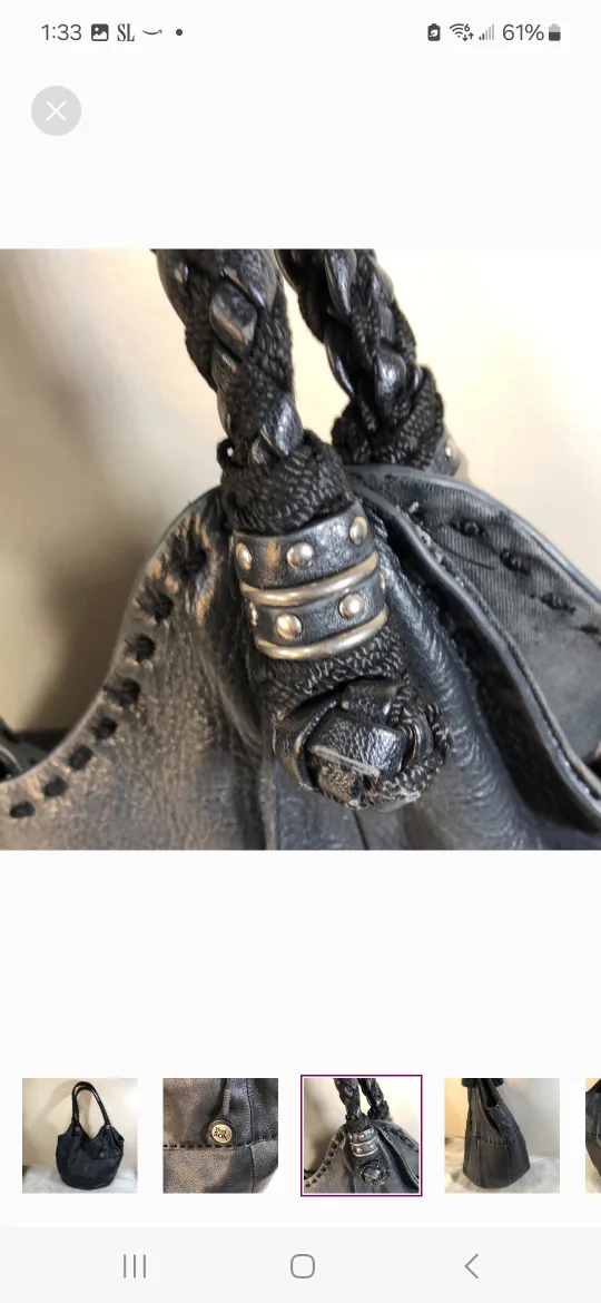 The Sak Black Leather Hobo Bag image indicator(6)