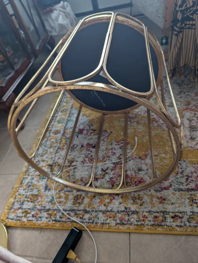 Gold Metal Accent Table image indicator(4)