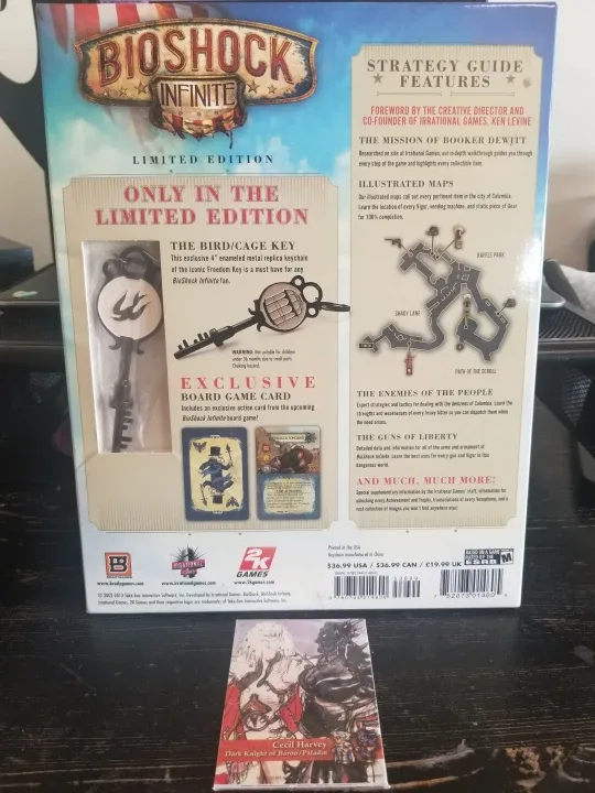 Rare ~ Bioshock Infinite Bird Cage Key + FF IV Cards Sealed thumbnail