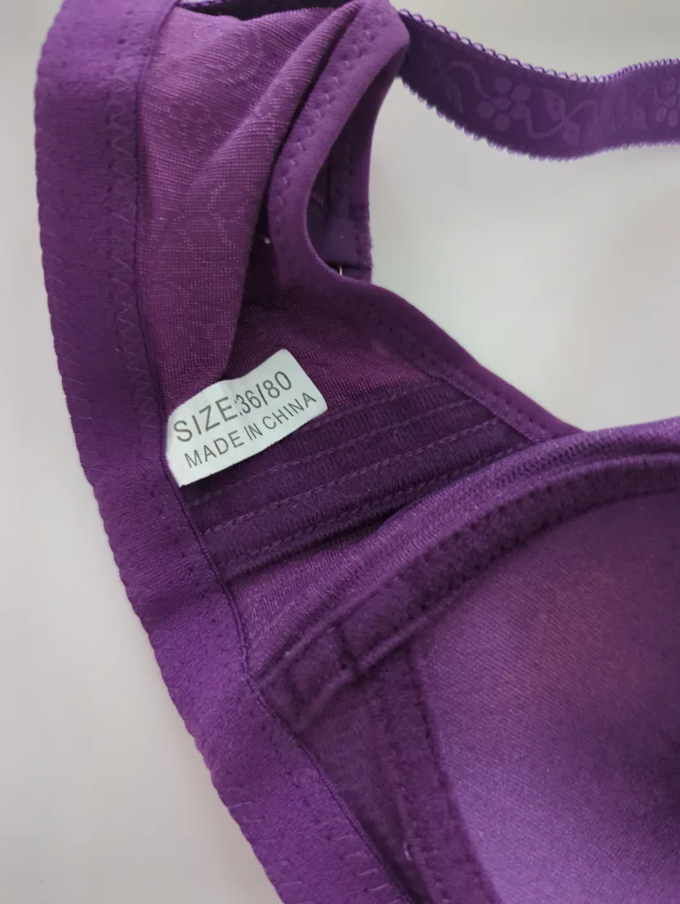 Purple Bra - Size 36/80 Roughly 36B 🇨🇦 image indicator(2)