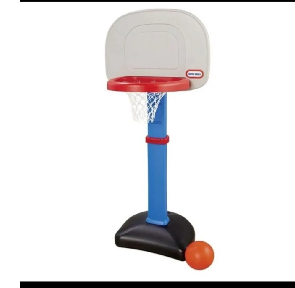 New Little Tikes Tot Sports Easy Score Adjustable Basketball Set thumbnail