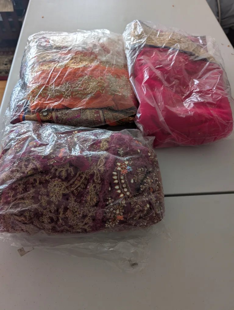 Orange and Pink Embroidered Lehenga Choli image indicator(2)