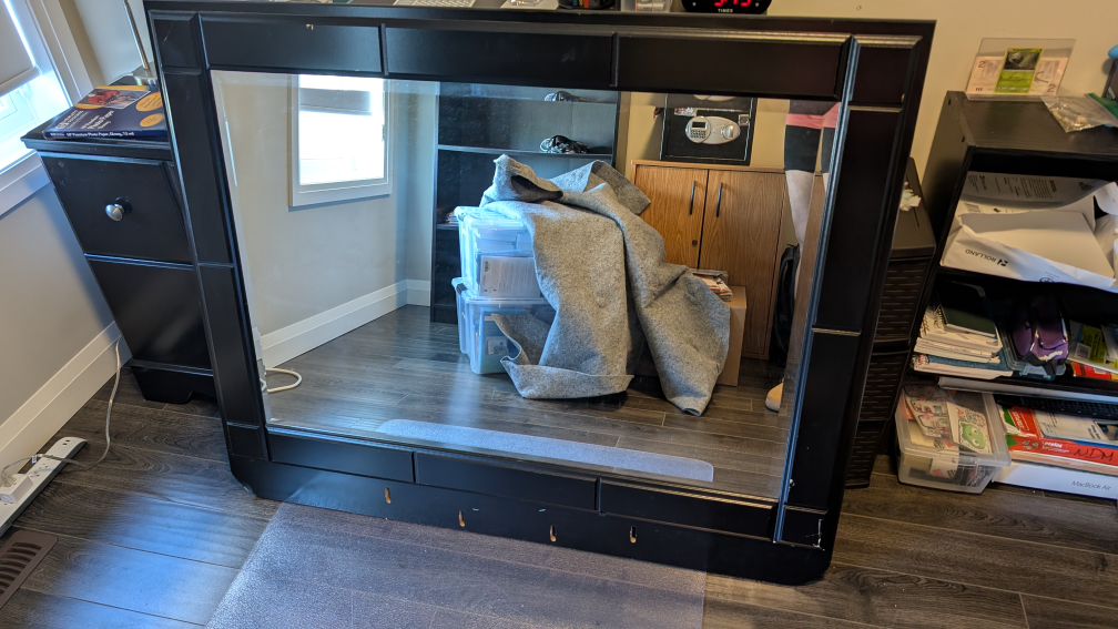 Black Dresser with Detachable Mirror - photo 2