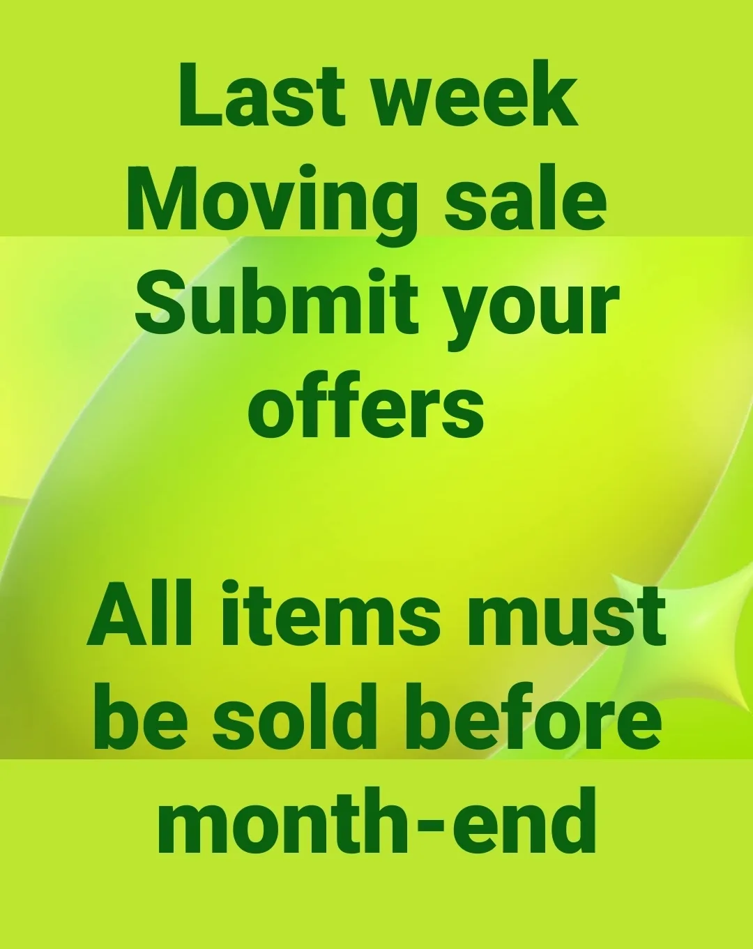Moving sale! submit your offers thumbnail