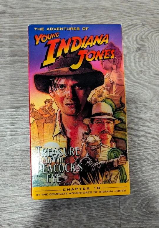 Young Indiana Jones: Treasure of the Peacock's Eye VHS Movie thumbnail