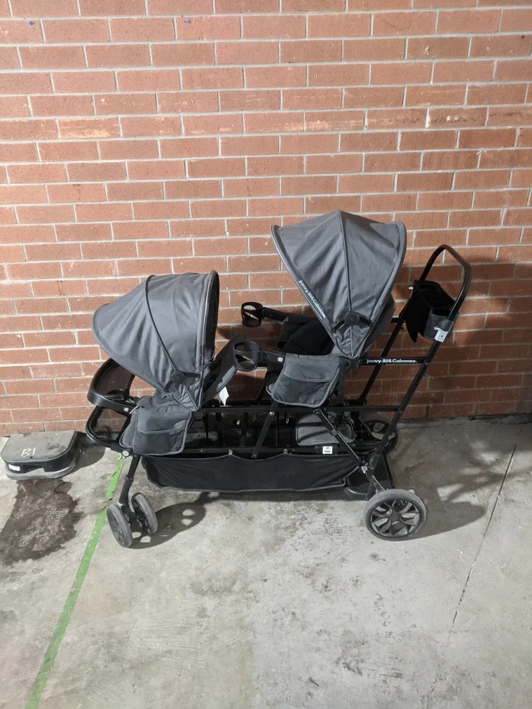 Joovy Big Caboose Graphite Stand-On Tandem Stroller thumbnail