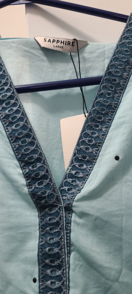 Sapphire Large Light Blue Kurti - New with Tags! - photo 3