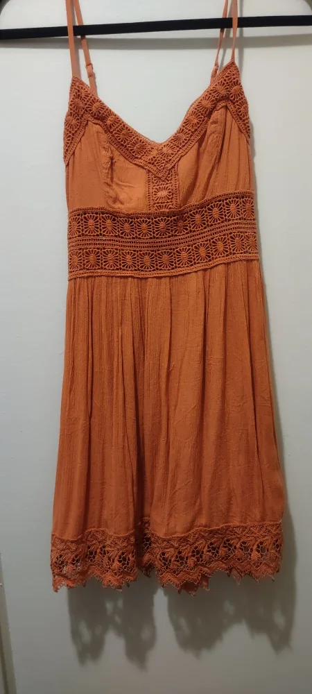 Abercrombie & Fitch Orange Dress thumbnail