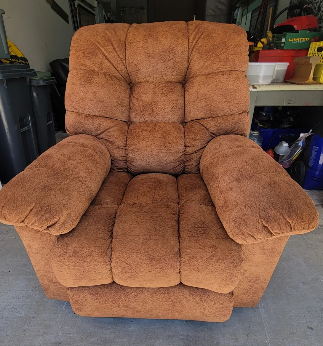 Cork Colored LaZBoy Brand Rocker Recliner (FREE DELIVERY) thumbnail