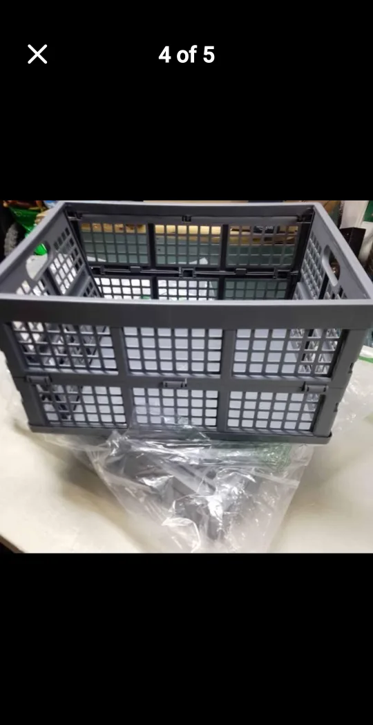 Farmon 35 Quart Folding Collapsible Crate - Grey image indicator(2)