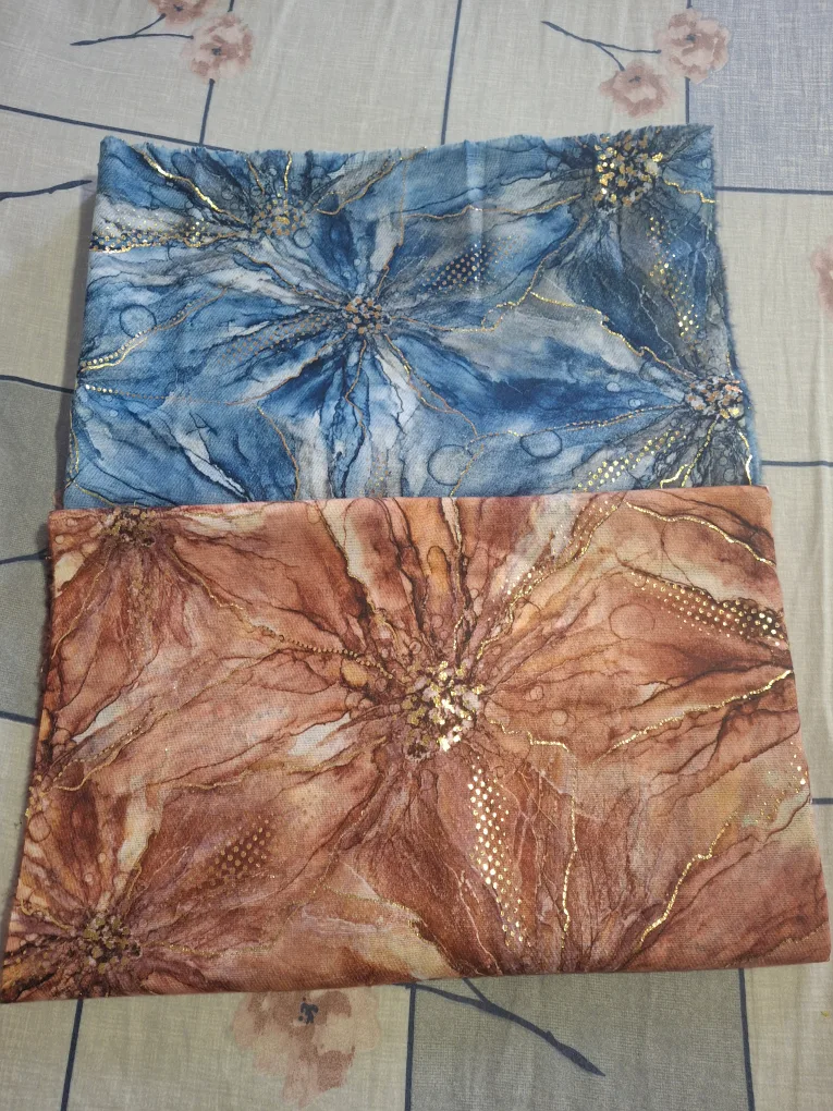 Floral Print Scarves - Viscose & Wool thumbnail