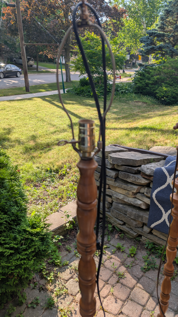 Vintage Wooden Floor Lamps - Set of 2 - photo 3