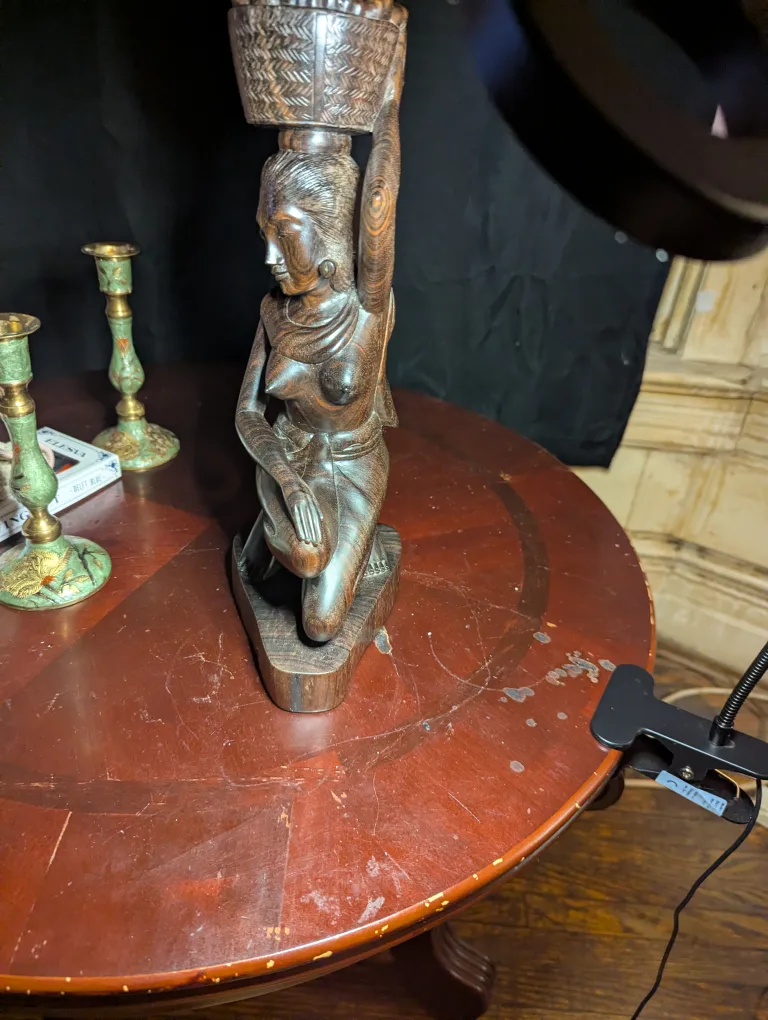 Vintage African Wood Carving Sculpture thumbnail