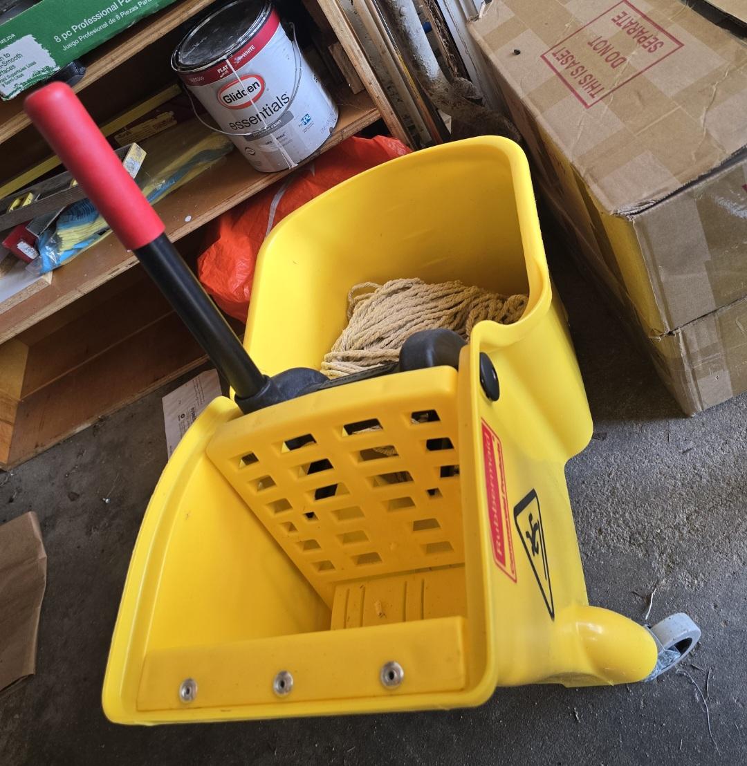 Rubbermaid Yellow Mop Bucket