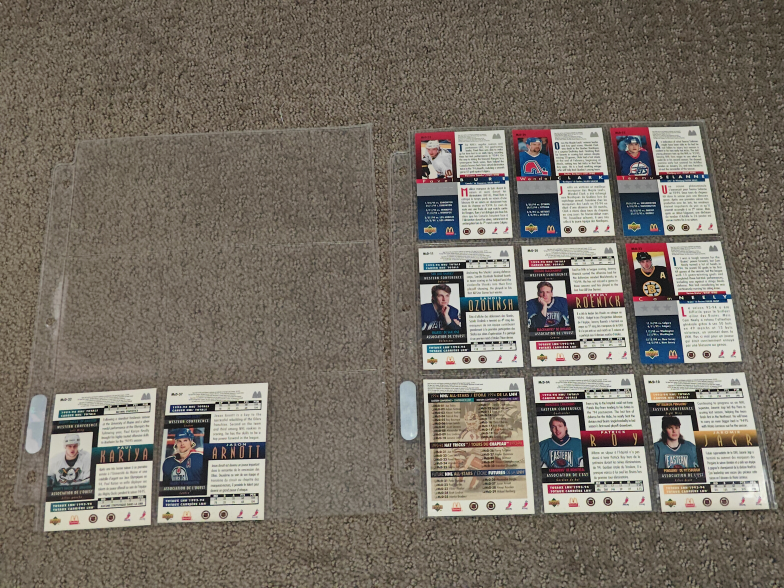 1994-95 McDonalds Upper Deck Hockey Trading Card - 11 Cards - photo 4