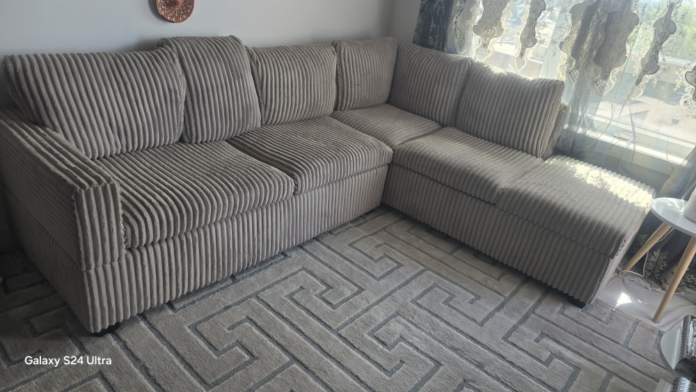 Corduroy Sectional Sofa - photo 2