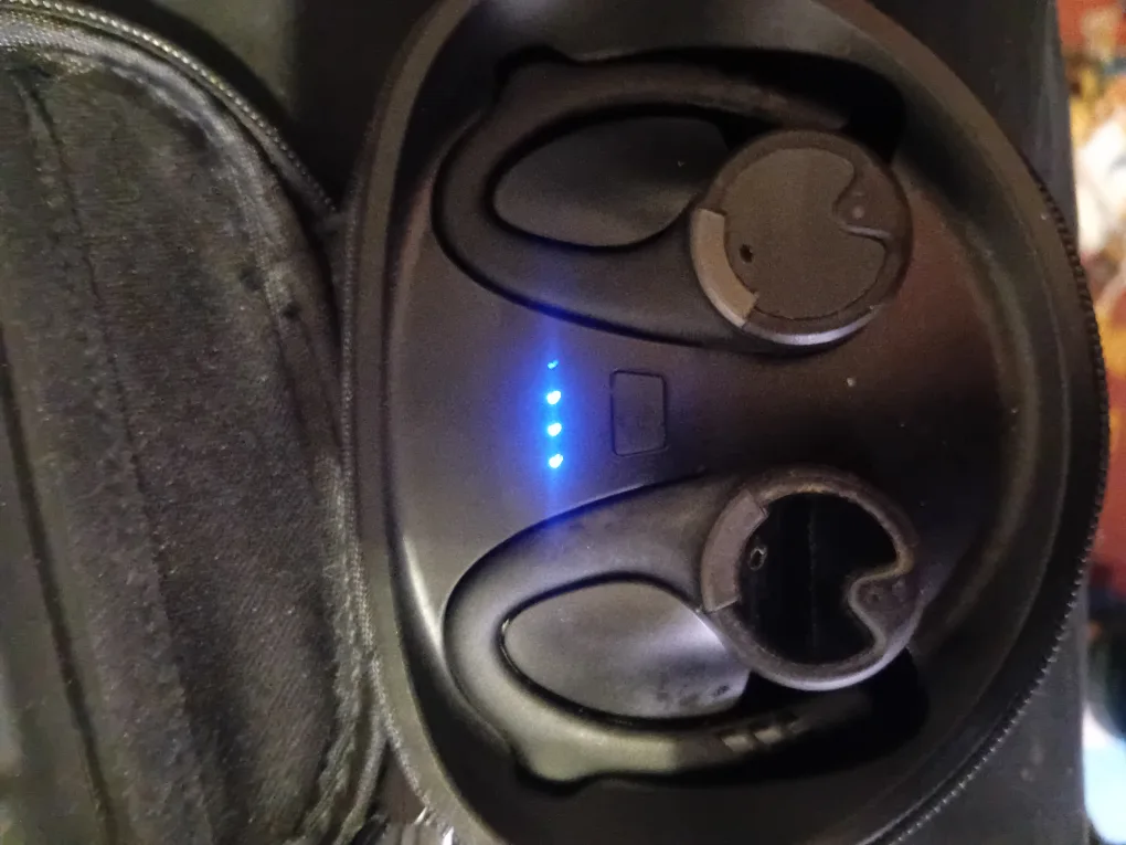 Black Wireless Earbuds with Charging Case thumbnail